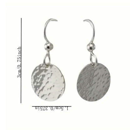 Minimalist Concave and Convex Small Round Earrings