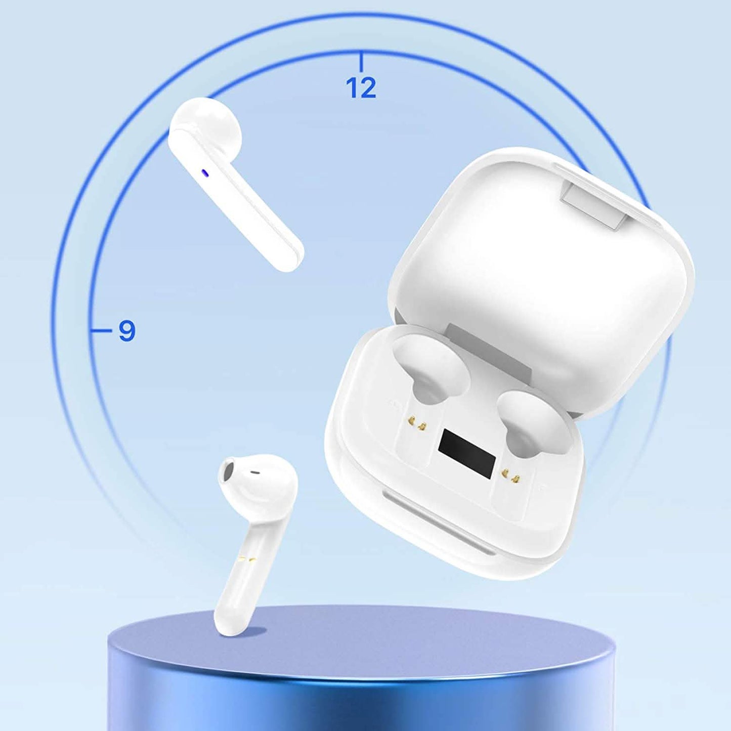 Miracase Wireless Earbuds Bluetooth 5.0 Headphones with USB-C Charging Case