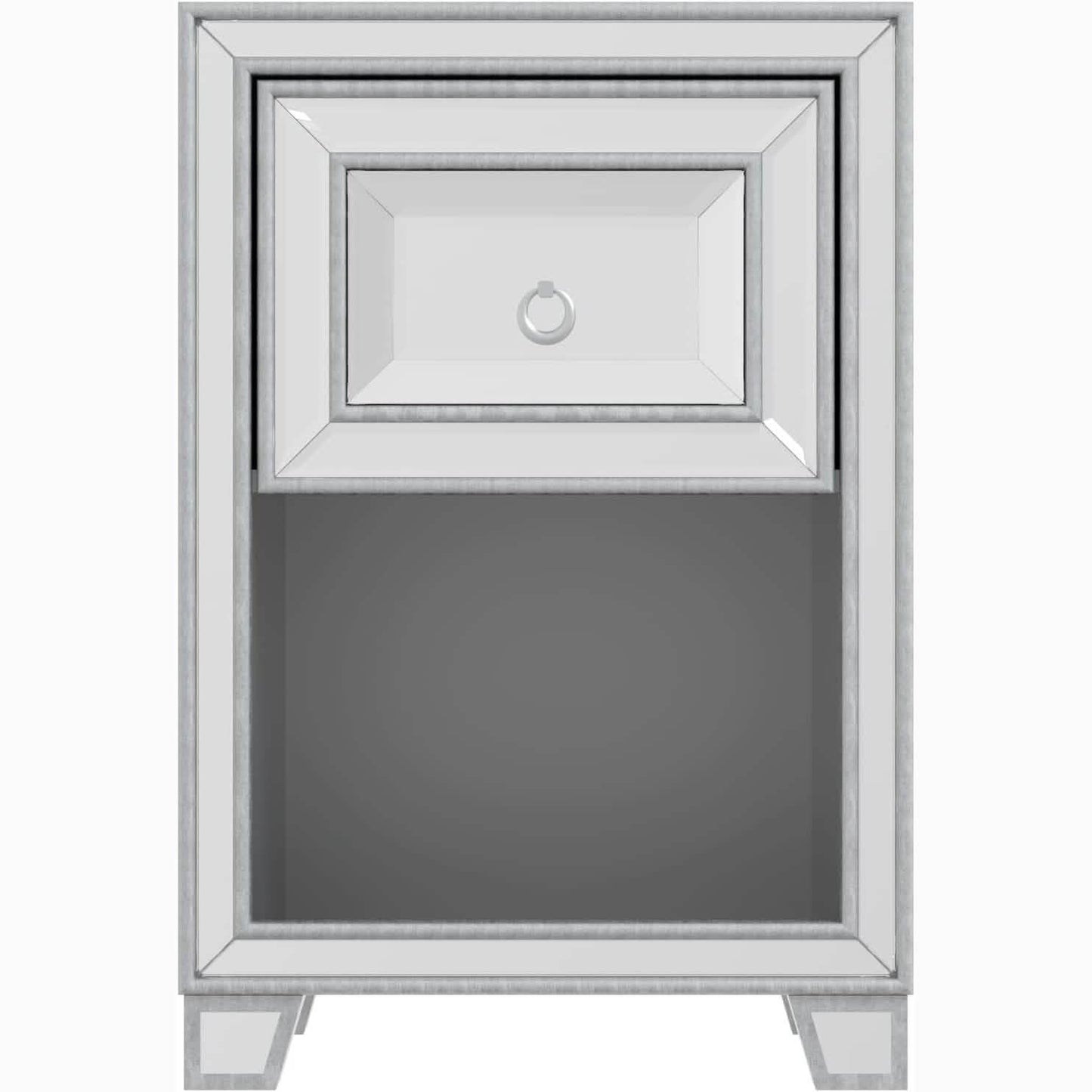 Mirrored Accent Bedside Coffee Table