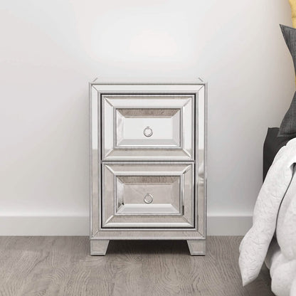 Mirrored Accent Bedside Coffee Table