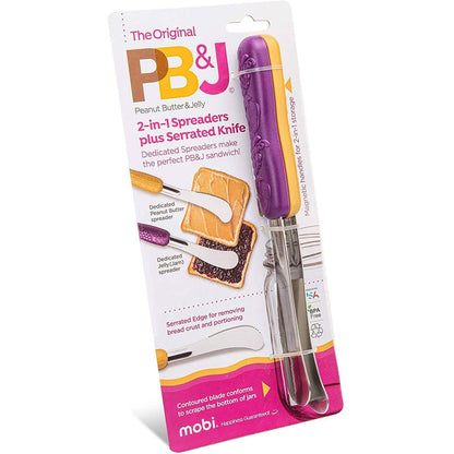 Mobi Peanut Butter and Jelly Knife and Spreader Set