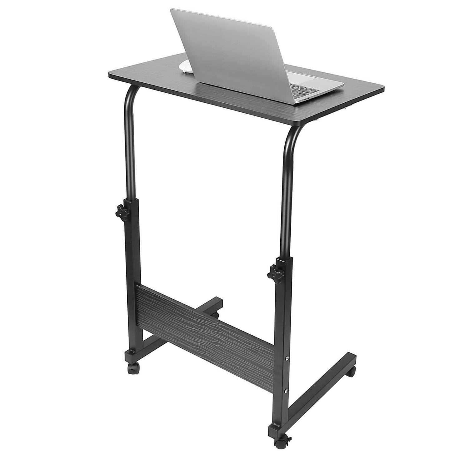 Mobile Laptop Desk Height Adjustable Rolling Wheels