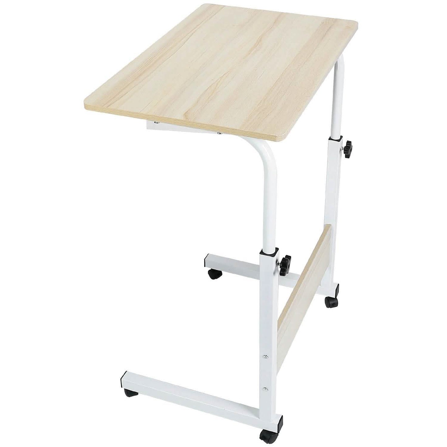 Mobile Laptop Desk Height Adjustable Rolling Wheels