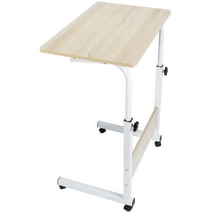 Mobile Laptop Desk Height Adjustable Rolling Wheels