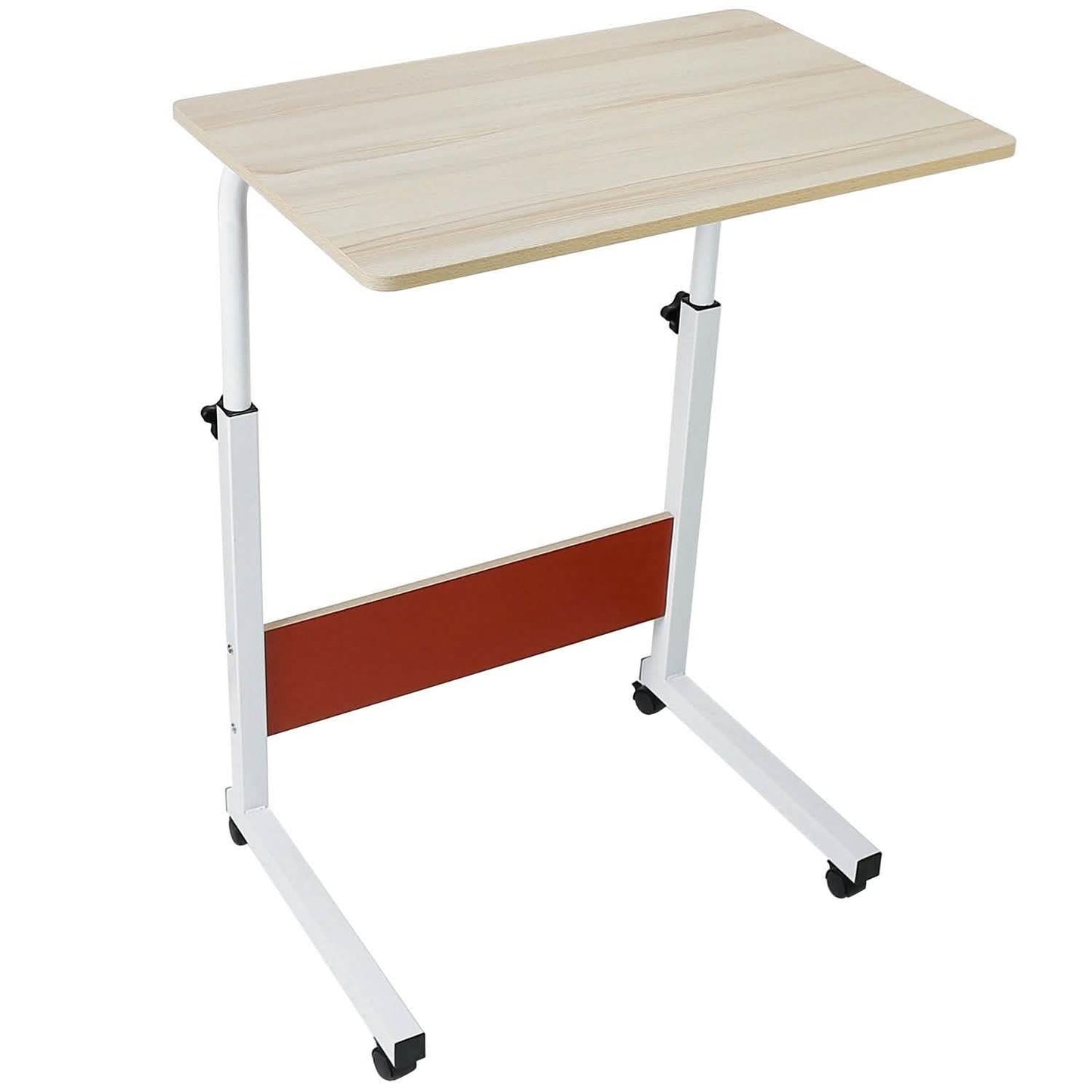 Mobile Laptop Desk Height Adjustable Rolling Wheels