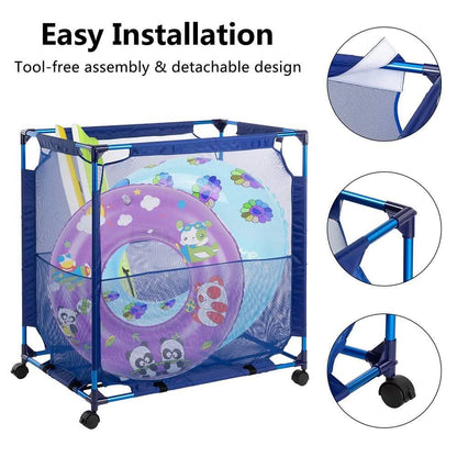 Modern Blue Pool Storage Bin