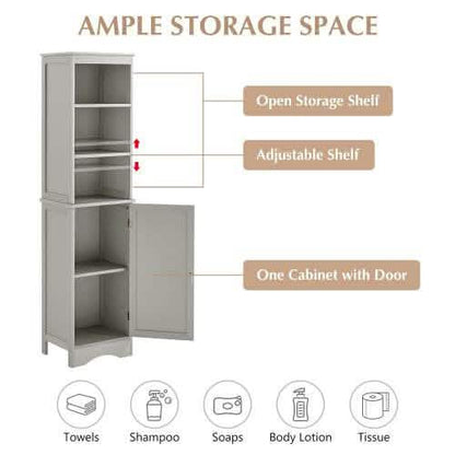 Modern Freestanding Tall Bathroom Locker
