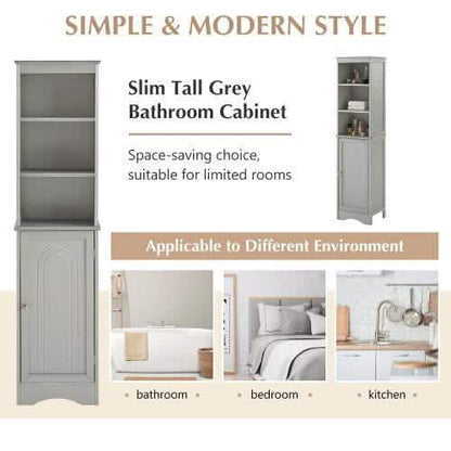Modern Freestanding Tall Bathroom Locker
