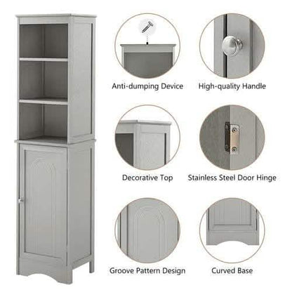 Modern Freestanding Tall Bathroom Locker