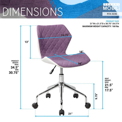 Modern Height Adjustable Office Task Chair