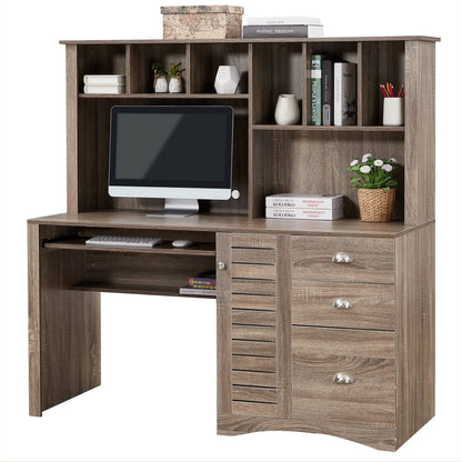 Modern Home Office Desk- 59" Computer Desk Table
