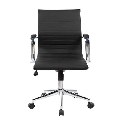 Modern Medium Back Executive Office Chair - Black