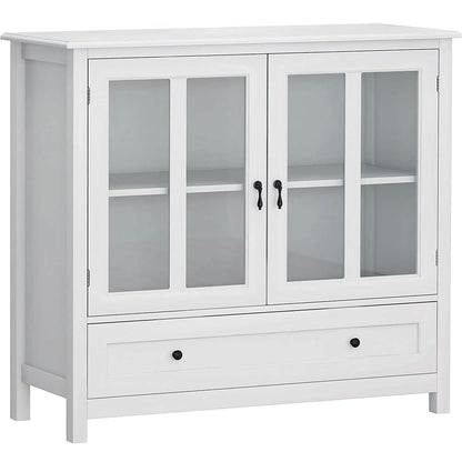 Modern Storage Cabinet with Metal Handles