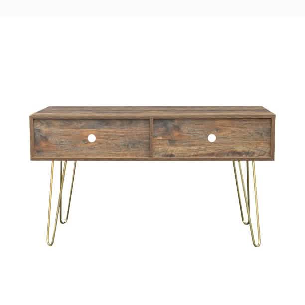 Modern Wood TV Stand Console Table