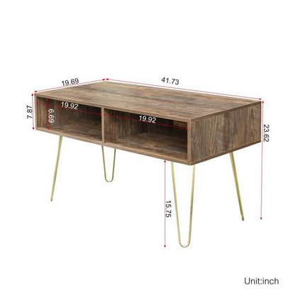 Modern Wood TV Stand Console Table