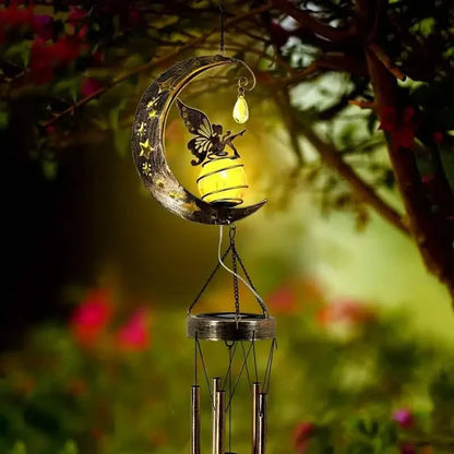 Moon Fairy Solar Wind Chimes Outdoor