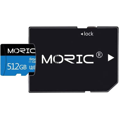 Moric 512GB Micro SD Card with Adapter Class 10 Fast Speed Memory Card  (Refurbished)