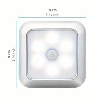 Motion Sensor Night Light, 6 LED Wall Lamp