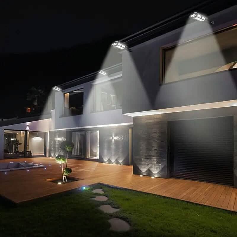 Motion Sensor Solar Powered Outdoor Lights 3 Modes with 43 LED Lamp Beads