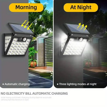 Motion Sensor Solar Street Light - Dusk to Dawn, Energy Efficient LED Lamp