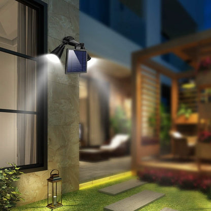 Motion Sensor Spotlights 2000lm Security Lights with Dual Head 360 Degree Rotatable