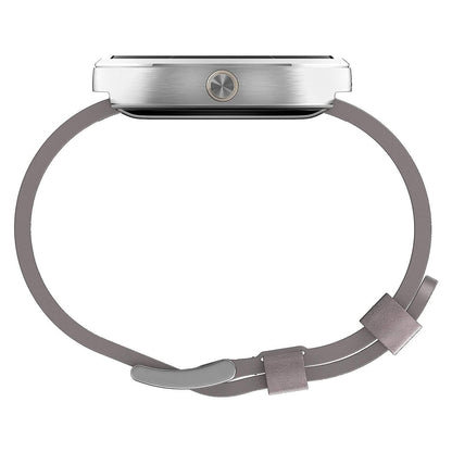 Motorola Moto 360 - Stone Grey Leather Smart Watch