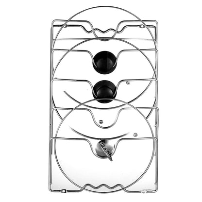 Mounted Pot Lid Rack Pot Cover Organizer