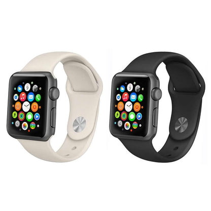 2-Pack: Silicone Apple Watch Straps