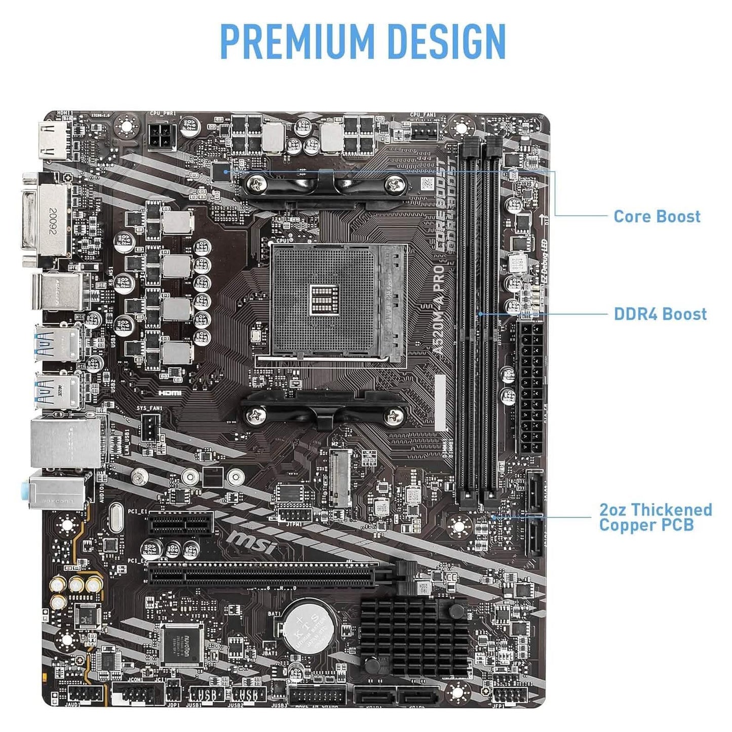 MSI A520M-A PRO Gaming Motherboard  (Refurbished)