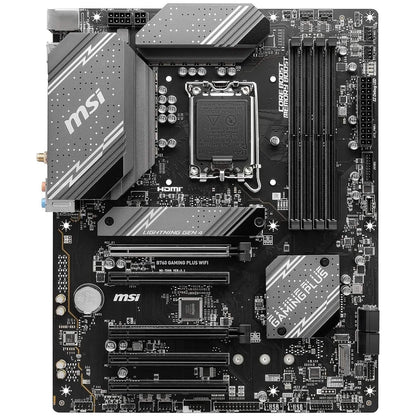 MSI B760 Gaming Plus WiFi Gaming Motherboard (Supports 12th/13th Gen Intel Processors, LGA 1700, DDR5, PCIe 4.0, M.2, 2.5Gbps LAN, USB 3.2 Gen2, Wi-Fi 6E, ATX) (Refurbished)
