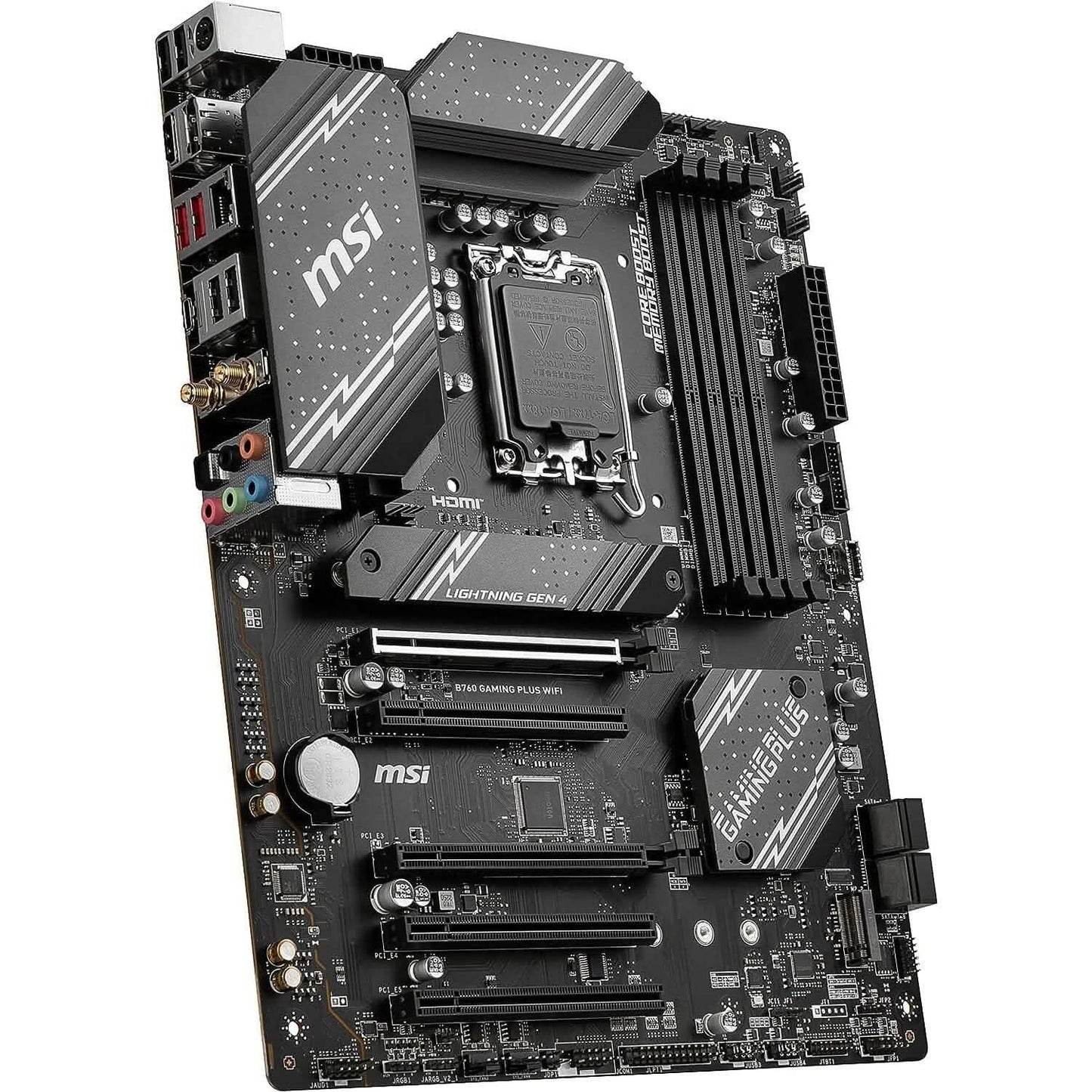 MSI B760 Gaming Plus WiFi Gaming Motherboard (Supports 12th/13th Gen Intel Processors, LGA 1700, DDR5, PCIe 4.0, M.2, 2.5Gbps LAN, USB 3.2 Gen2, Wi-Fi 6E, ATX) (Refurbished)
