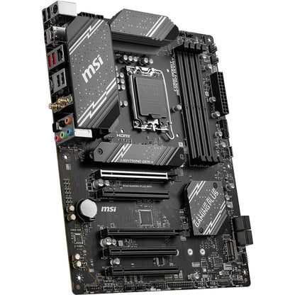 MSI B760 Gaming Plus WiFi Gaming Motherboard (Supports 12th/13th Gen Intel Processors, LGA 1700, DDR5, PCIe 4.0, M.2, 2.5Gbps LAN, USB 3.2 Gen2, Wi-Fi 6E, ATX) (Refurbished)