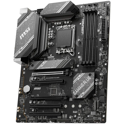 MSI B760 Gaming Plus WiFi Gaming Motherboard (Supports 12th/13th Gen Intel Processors, LGA 1700, DDR5, PCIe 4.0, M.2, 2.5Gbps LAN, USB 3.2 Gen2, Wi-Fi 6E, ATX) (Refurbished)
