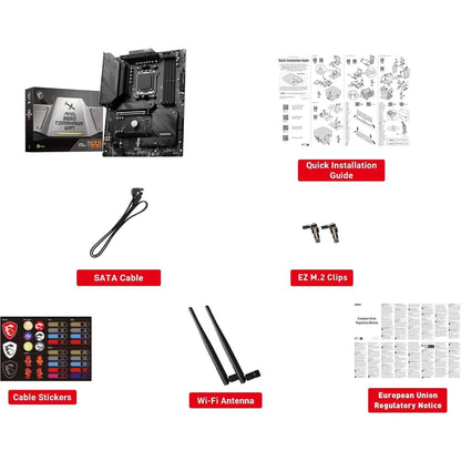 MSI MAG B650 Tomahawk WiFi Computer Gaming Motherboard (AM5, ATX, DDR5, PCIe 4.0, M.2, SATA 6Gb/s, USB 3.2 Gen 2, HDMI/DP, Wi-Fi 6E, AMD Ryzen 7000 Series Processors) (Refurbished)