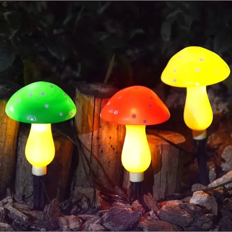 Multi-Color Changing LED Solar Mushroom Light