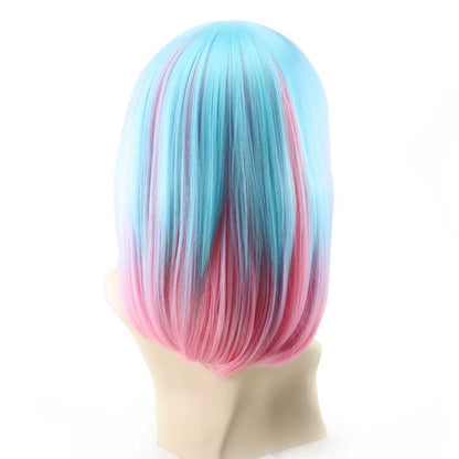 Multi-Color Ombre Short Bob Wig