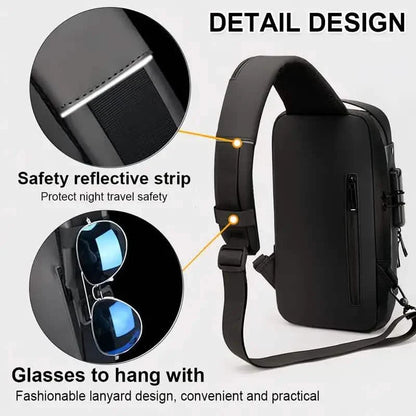 Multi-functional Trendy Sling Bag with Password Lock