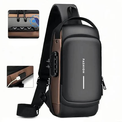 Multi-functional Trendy Sling Bag with Password Lock