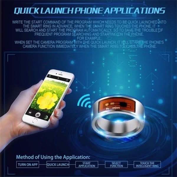 Multi-functional Waterproof Intelligent NFC Smart Ring