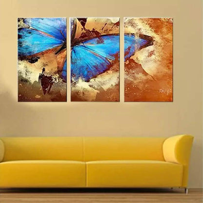 Multi-Panel Modern Abstract Paintings on Canvas Stretched on Wood