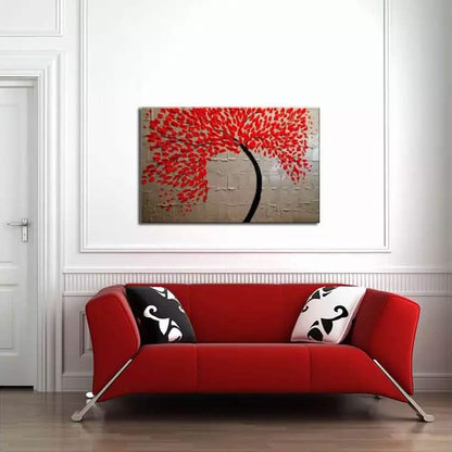 Multi-Panel Modern Abstract Paintings on Canvas Stretched on Wood