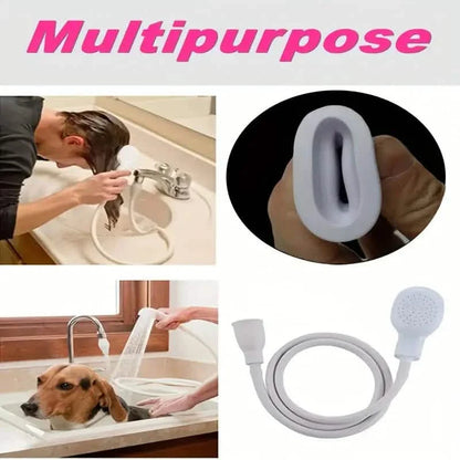 Multi-Purpose Faucet Sprayer for Washing Hair and Pet Bathing