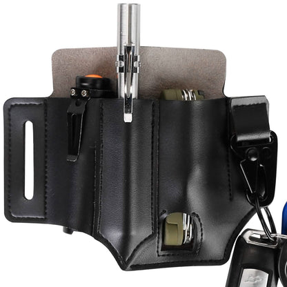 Multi-tool Sheath for Belt Leather EDC Pocket Organizer