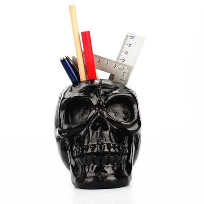 Multifunction Creative Skull Storage Stationery Holder