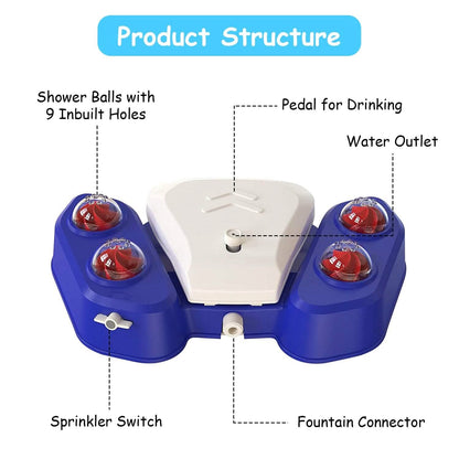 Multifunctional Automatic Pet Water Dispenser Outdoor Step-on Activated Sprinkler