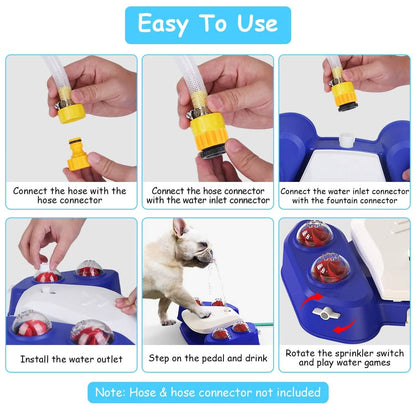 Multifunctional Automatic Pet Water Dispenser Outdoor Step-on Activated Sprinkler