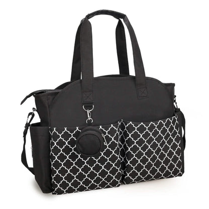 Multifunctional Diaper Changing Tote Bag with Adjustable Messenger Strap