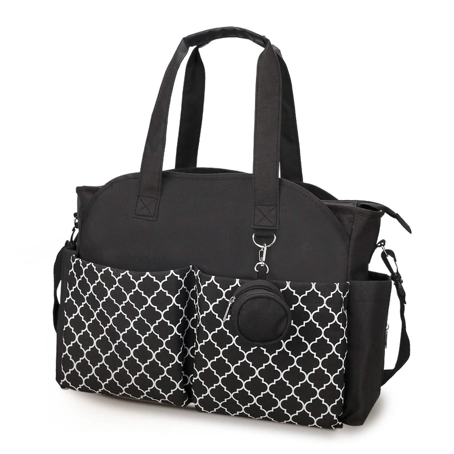 Multifunctional Diaper Changing Tote Bag with Adjustable Messenger Strap