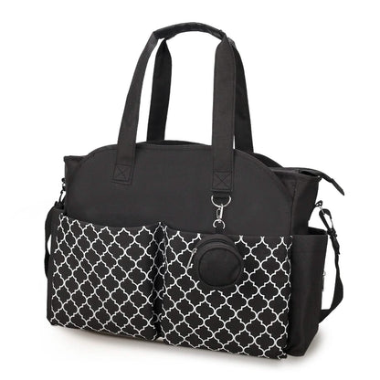 Multifunctional Diaper Changing Tote Bag with Adjustable Messenger Strap