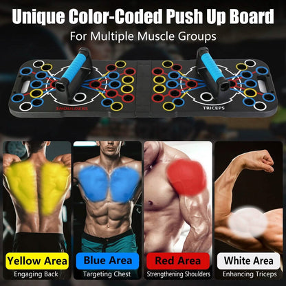 Multifunctional Push Up Board Home Strength Training Equipment with 15 Fitness Accessories